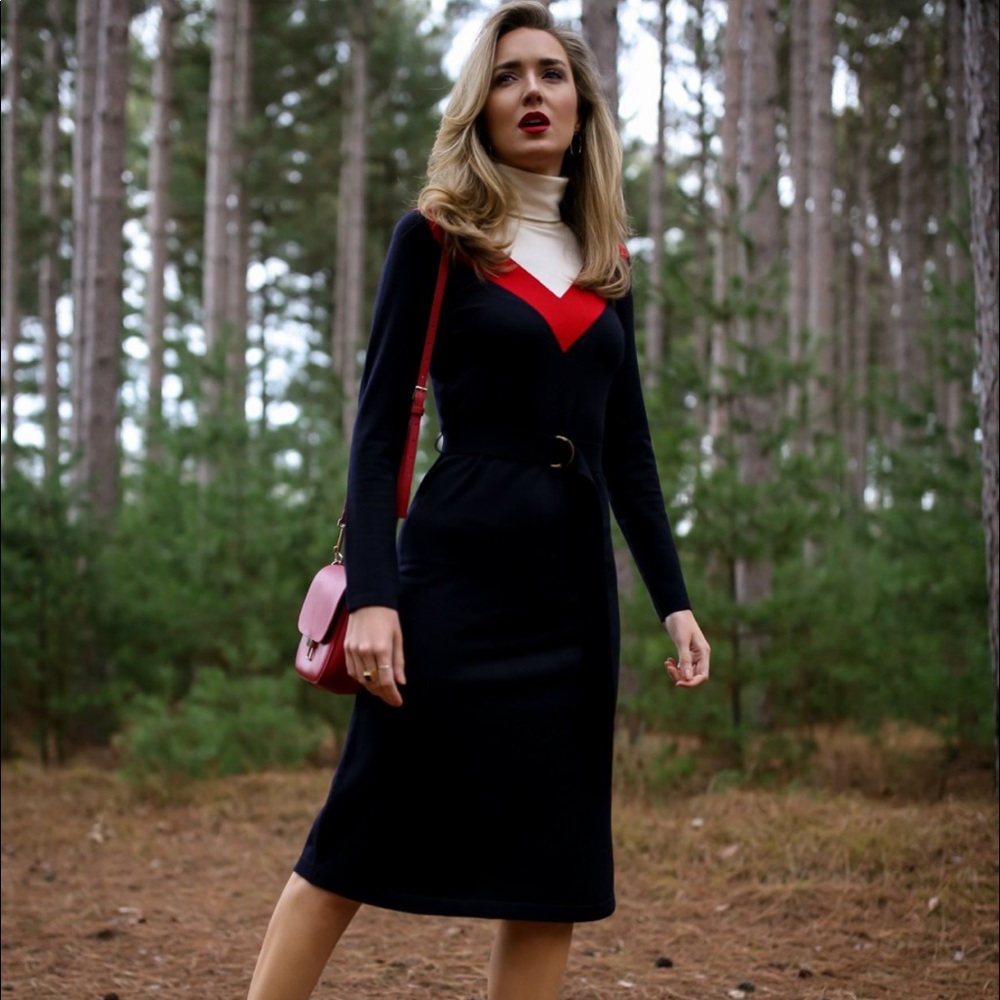 Tory Burch Vivien Wool-Blend Apres Ski Midi Dress